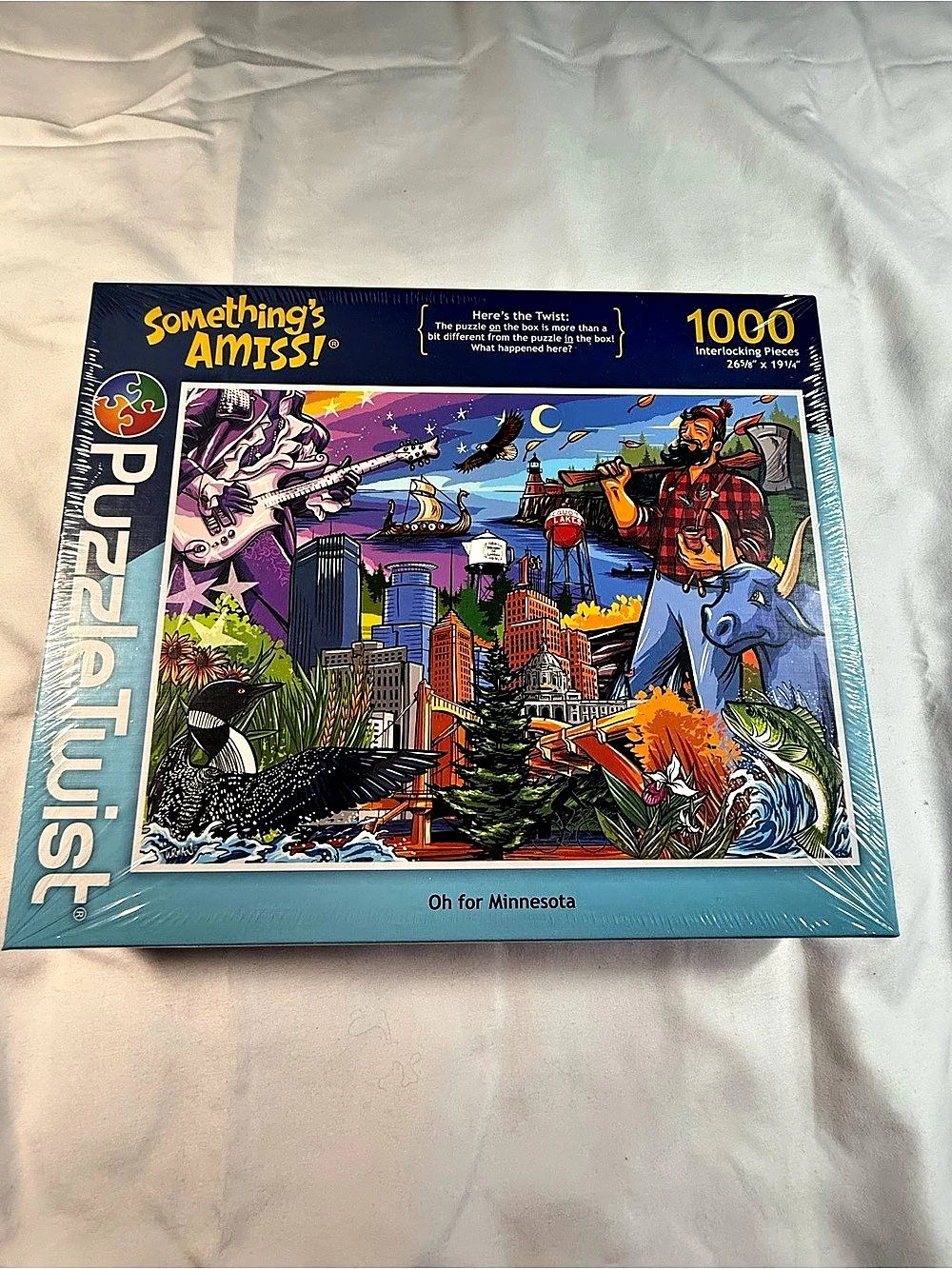 PuzzleTwist Oh for Minnesota 1000 Piece Jigsaw Puzzle